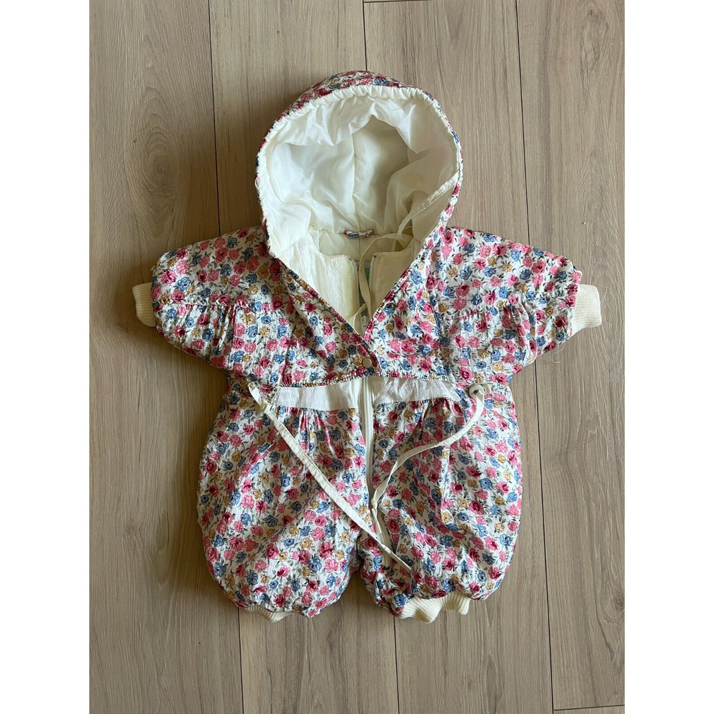 Floral Hooded Kids Jacket